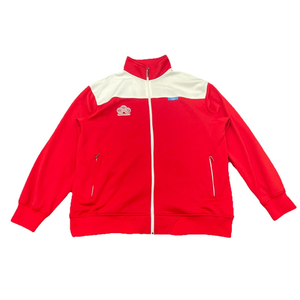 Nike Blue Ribbon Sports BRS Products Full Zip Track Jacket Men's XXL Red / White